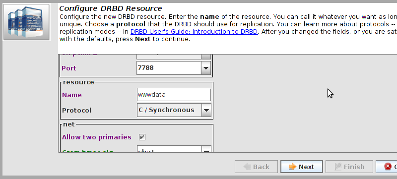 DRBD Config