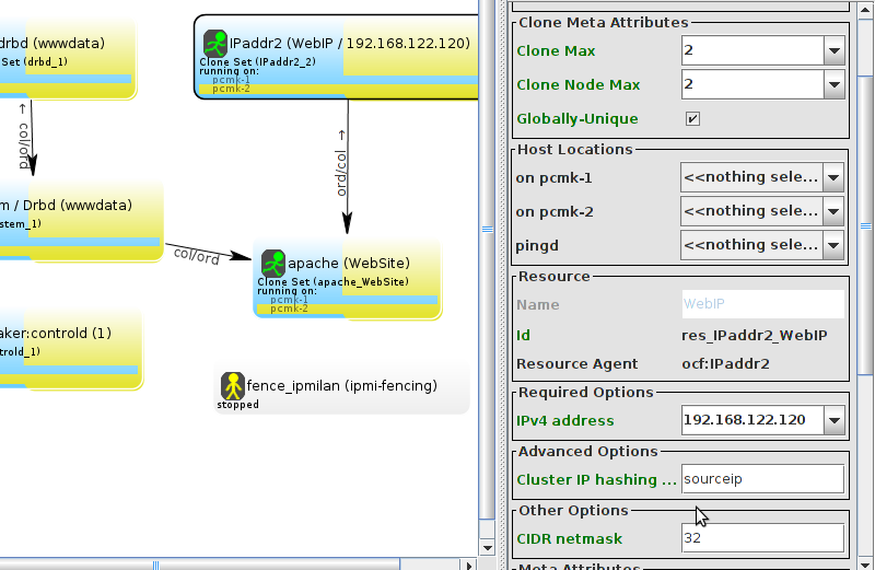 Cluster IP Config