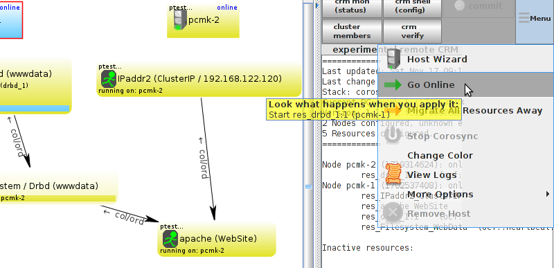 Pacemaker Node Unstandby